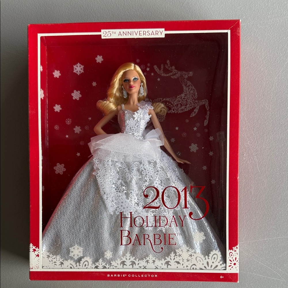 Barbie 25th Anniversary Holiday Doll - White and Silver Elegance